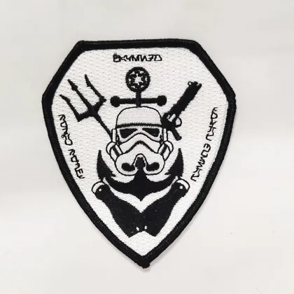 Custom Design Embroidery Patch Creator: Personalized Sew or Iron-On Full Embroidered Badges with Merrow Border
