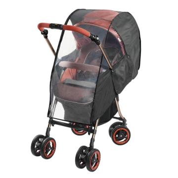 Hot Upgraded Universal Stroller Rain Cover with Double Door Design & Large Storage