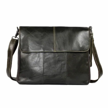 fashion men pure leather business bag and handbag