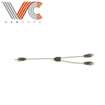 Penyesuai RCA Y -Cable - 1 lelaki hingga 2 wanita, kabel splitter