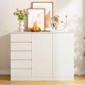 Simple White Wood Chests of Drawers