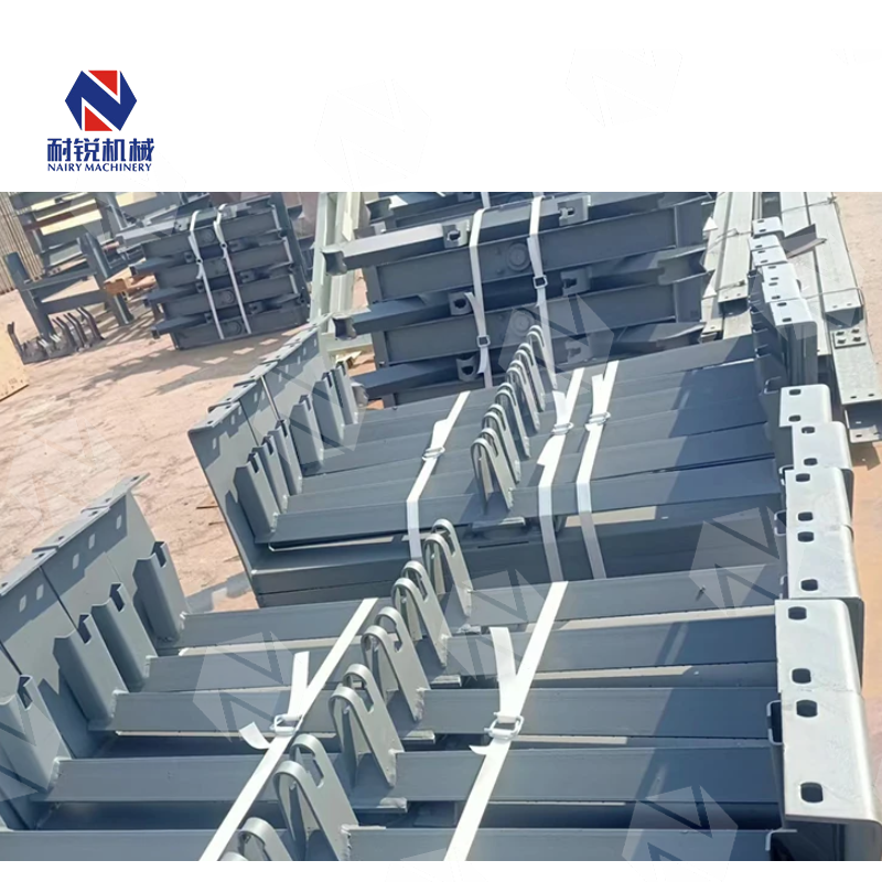 Customized Painted Conveyor Roller Support Bracket with Frame Bracket - Stainless Steel