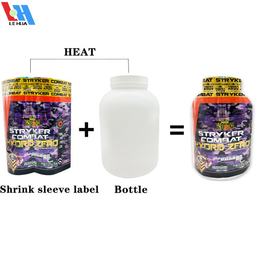 Holographic Shrink sleeve labels for Protein Powder bottle