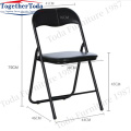 Collapsible portable metal leather hotel chair Outdoor chair