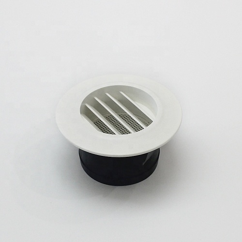 Plastic Round Louver Grille Vent White Bathroom Exhaust