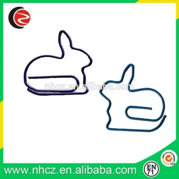 Cute novel of rabbit shaped big metal paper clip