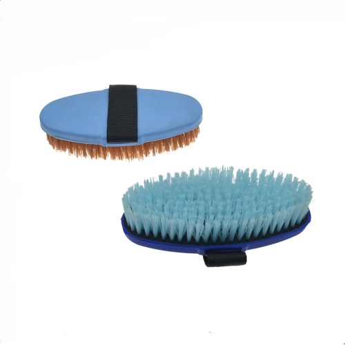 Equine Grooming Brush With Black Strap