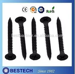C1022 3.5*50mm Fine Thread Black Bugle Head Drywall Screws in Wood Bulgy Screw