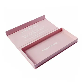 Pink Cardboard Book Shape Rigid Gift Box
