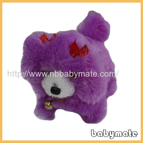 Purple Long Plush Walking Dog Toys 