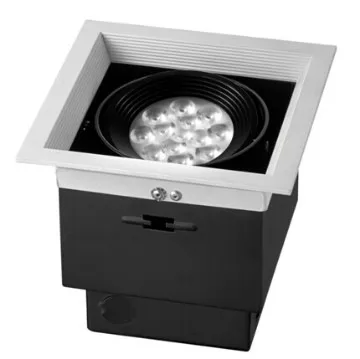 1X15W 4000K Aluminium LED Grid Spotlight