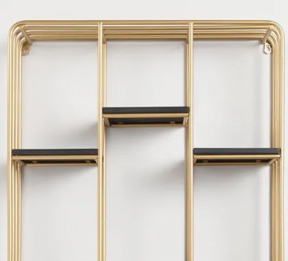 modern living room shelving gold wrought iron bookshelf