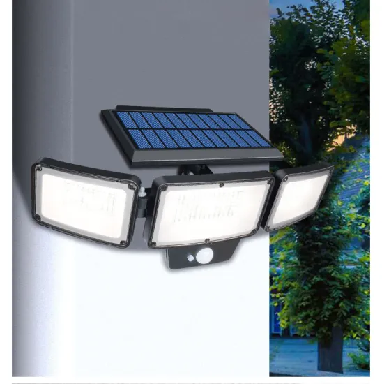 181pcs SMD2835 Light Human Infrared Sensing LED Solar Wall Light for Outdoor Porch, Garden, Courtyard - Three Head Wall Lamp