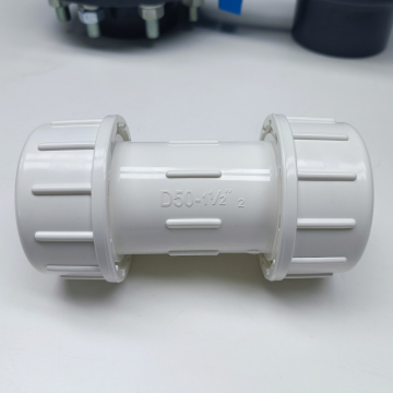 Plumbing Pipe Fitting Accessories: Exploring Grey and White PVC Compression Couplings