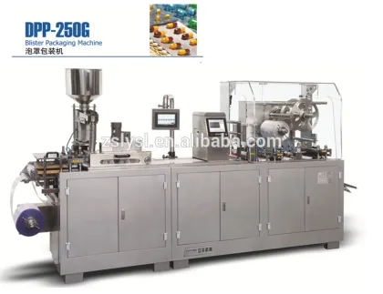 DPP-250G GMP horizontal AL/PVC,AL/AL,AL/AL/AL tablet and capsule blister packing machine