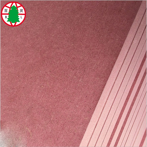 inflaming retarding MDF/flame-retardant fireproof pink MDF