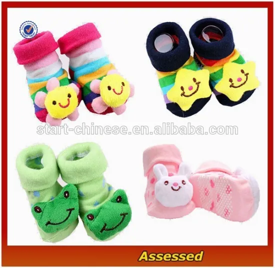 Cute Animal Pattern Non Slip Baby Socks Shoes/Custom Newborn Baby Socks/Baby Floor Socks ---AMY154103
