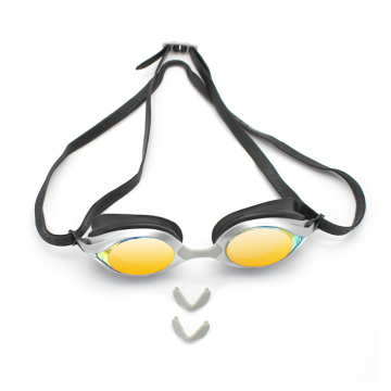 Water Sport Outdoor HD Anti-Fog Waterproof Swimming Goggles with Silicone Strap
