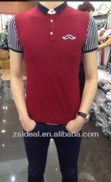100%cotton short sleeve men's polo shirt