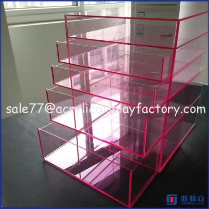 Wholesale morden custom acrylic makeup organizer /original mac cosmetics display