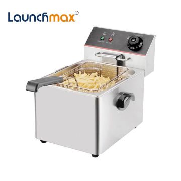 Commercial Electric Fryer with Thermostat Control for Restaurants and Hotels
