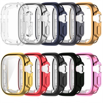 Plastic TPU Full Cover Smart Luxury Apple Watch Ultra Case for Series 8 49mm