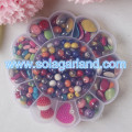 15.5 CM Large Round Flower Storage Box Plastic Jewelry Containers Case Home Organizer