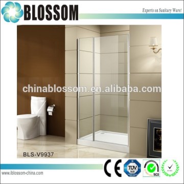 High quality aluminum frame glass shower door bath shower wall