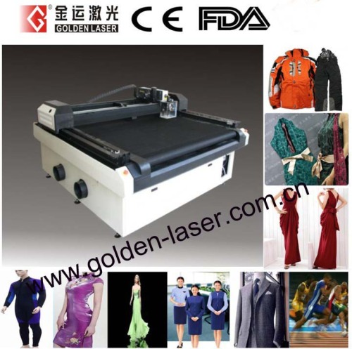 CO2 Flatbed Laser Cutting Machine for Uniforms/Business Suit (CJG-160130LD)