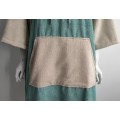 microfiber dry poncho changing robe with logo embroidery