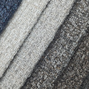 Tissu chenille texturé de qualité supérieure, durable, plusieurs options.