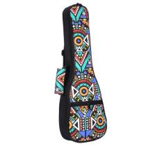 21 Inch Double Strap Hand Folk Ukulele Carry Bag Cotton Padded Case For Ukulele Guitar Parts Accessories,Blue-Graffiti