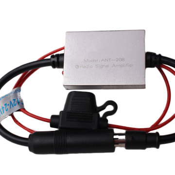 Universal 12-24V Car FM Signal Amplifier Anti-interference Metal Car Antenna Radio Auto FM Booster Amp Automotive Parts