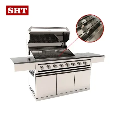 Custom Islands BBQ Kitchen Outdoor Gas Grill