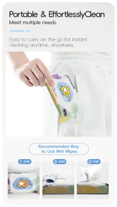 Natural Ingredients Baby Wipes for Hand and Mouth