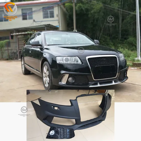 High Quality PP Material RS6 Style Front Bumper for A6 2008