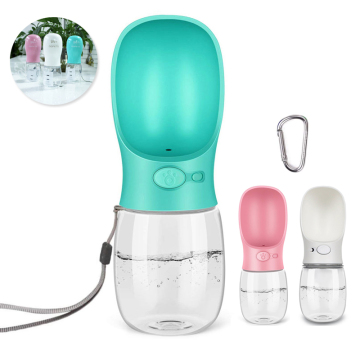 Portable Plastic Pet Travel Bottle for Outdoor Drinking and Feeding