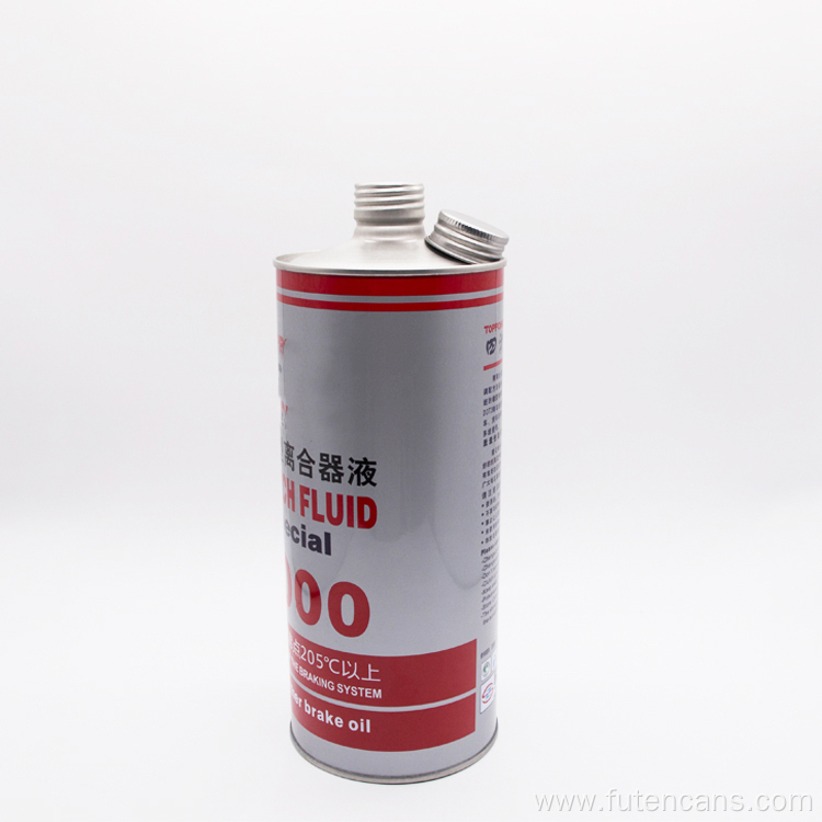 1L Empty Brake Fluid Tin Can