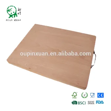 Natural Wood Fruits Cutting Board Wood Bread Cutting Board with Handle