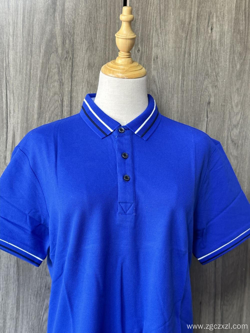 Summer cotton men's polo shirt