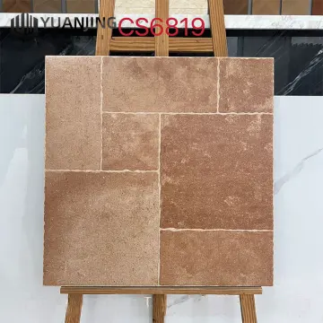 Foshan Anti-Skid Full Porcelain Floor Tiles: 600x600mm Concave & Convex Antique Designs for Warehouse, Courtyards, Balconies, and Gardens