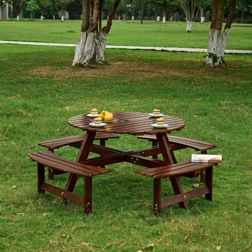 Outdoor 8 Person Picnic Table1
