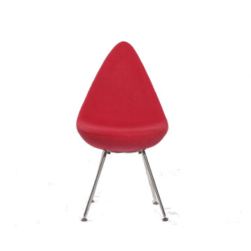 Small Red Drop Fabric Dining Chair