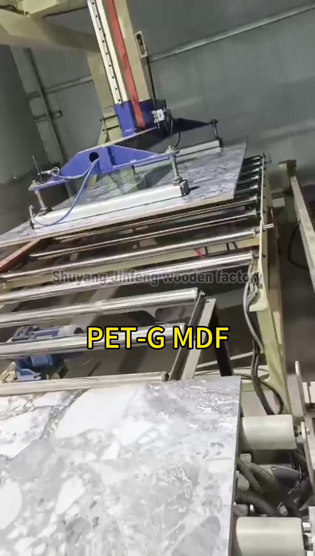 High Gloss Pet Coated Melamine MDF Marble Color UV Sheet