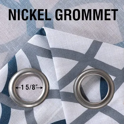 Polyester Linen 2 Panels Sheer Textured Flax Curtain