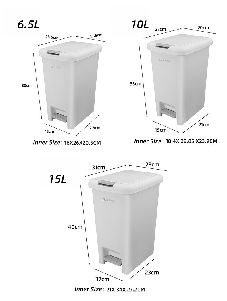 step trash can