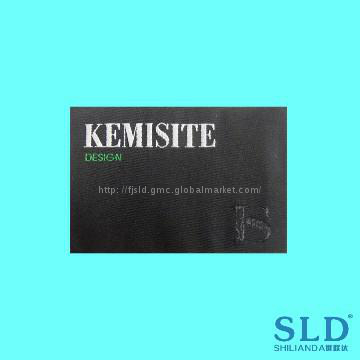 Woven label in apparel