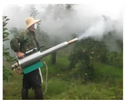Crop pest control smoke machine