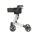 Rollador plegable de 4 ruedas con asiento y respaldo