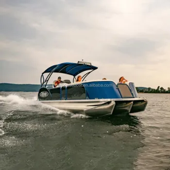 Aluminum Pontoon Boat for Winter Sports with Fishing Seats and Kits